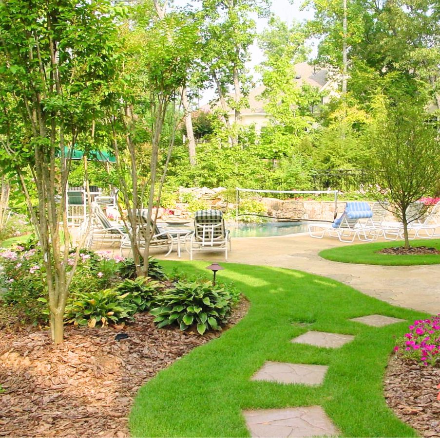 Beautifully Landscaped Backyard