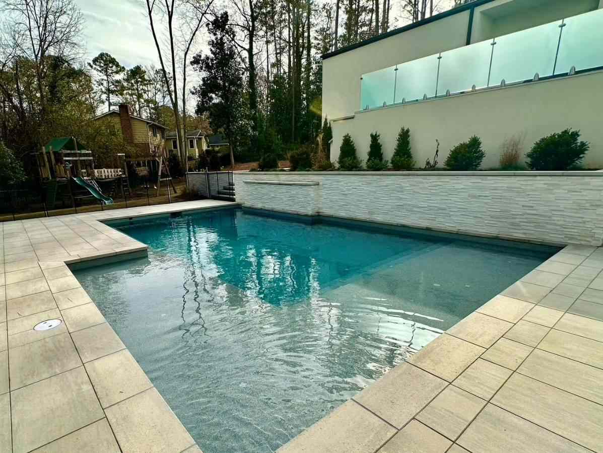 Contemporary Pool With Clean Lines In Atlanta, GA