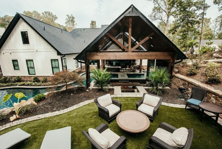 Cozy Backyard With Outdoor Pavilion In Johns Creek, GA