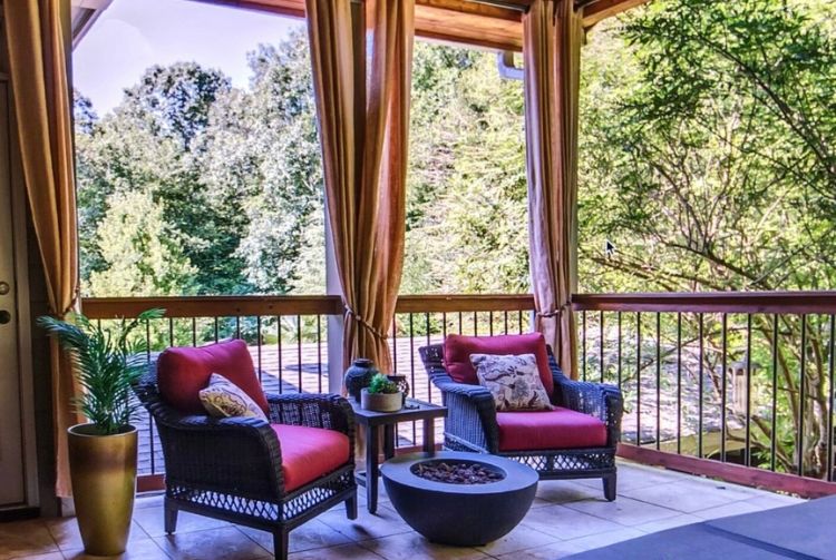 Cozy Balcony With Outdoor Seating In Atlanta, GA