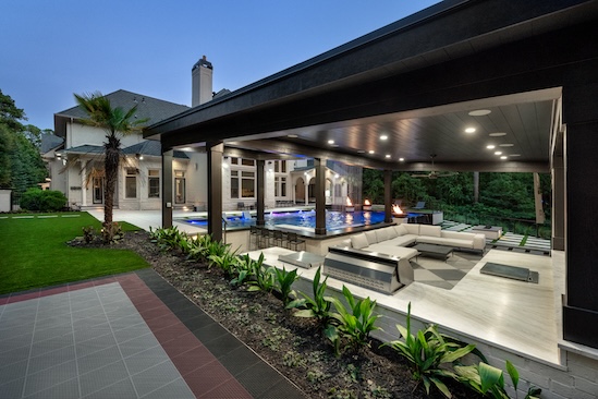 Modern Outdoor Space With Landscape Design Atlanta